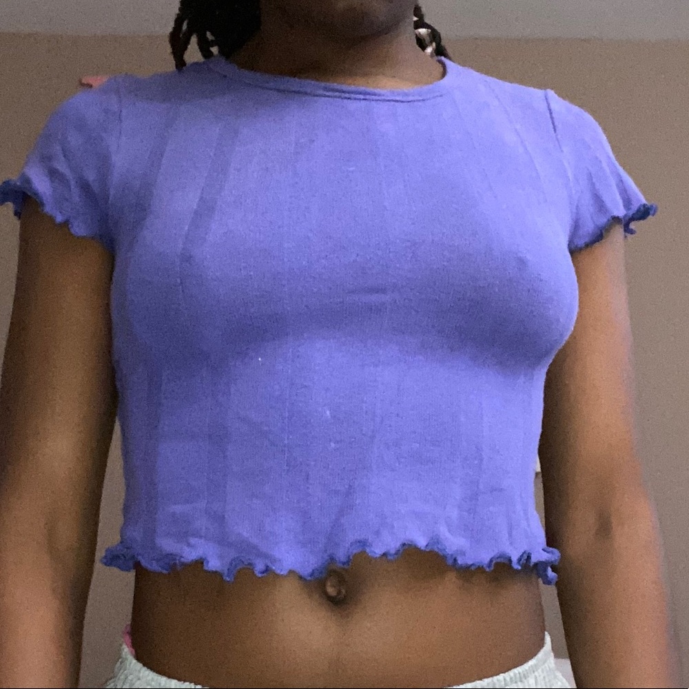 Purple crop top